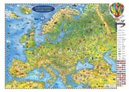 Europa. Harta pentru copii ( proiectie Mercator )