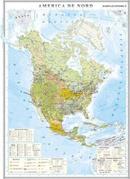 America de Nord. Harta economica