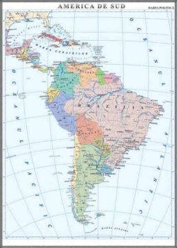 America de Sud. Harta politica