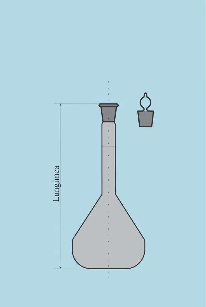 Volumetric flasks, class A, Brown glass - 10 ml - Image 2