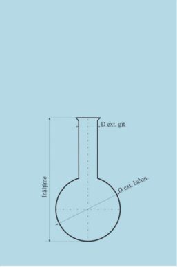 Alternative view of Round bottom flask with long neck - 250 ml