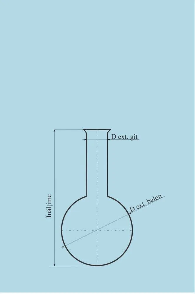 Round bottom flask with long neck - 100 ml - Image 2