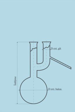 Alternative view of Claisen Distilling Flask - 250 ml