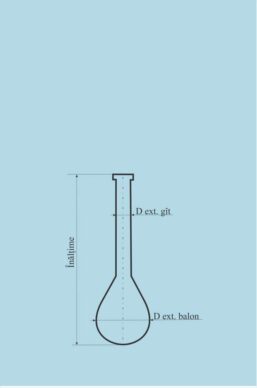 Alternative view of Kjeldahl Flask - 250 ml