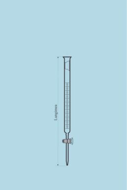 Alternative view of Biureta Drept cu Robinet Sticla cu Linie Schellbach - 100 ml (div. 0,1)