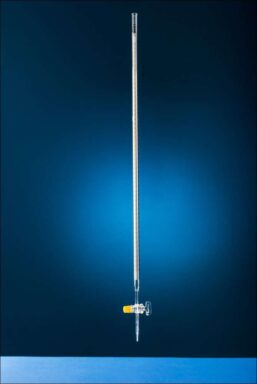 Biureta Drept cu Robinet Sticla cu Linie Schellbach - 50 ml ( div. 0,1)