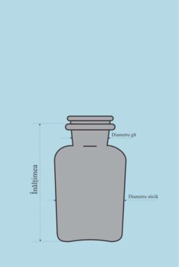Alternative view of Brown Glass Jar with Ground Stopper, Wide Neck - 250 ml