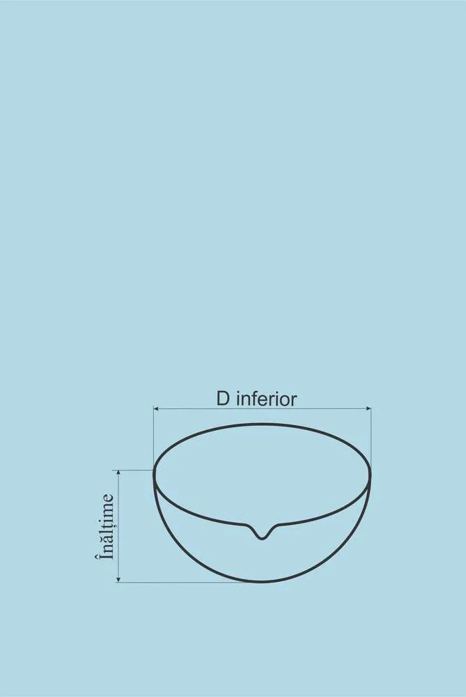 Capsula Sticla cu Fund Rotund - 150 x 75 mm - imagine 2