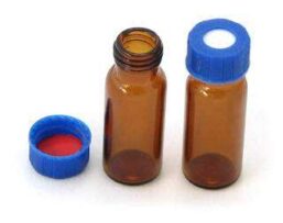 Flacon cromatografie brun cu capac filetat - 4 ml