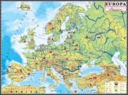 Harta Europei pentru copii
