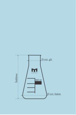 Alternative view of Erlenmeyer flasks  Wide neck, Gaduated - 250 ml