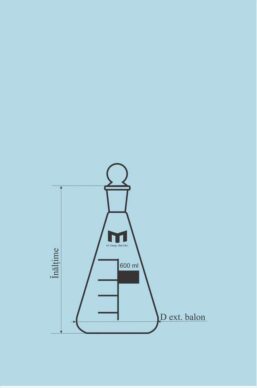 Alternative view of Erlenmeyer Flasks, with standard ground joint - 250 ml