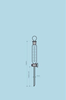 Alternative view of Separating funnel cylindrical, Graduated - 250 ml