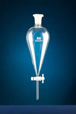 Palnie de Separare Forma Para cu Robinet Teflon / PTFE - 1000 ml