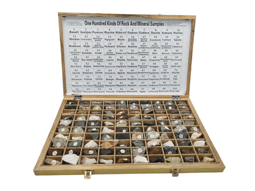 COLECTIE DE ROCI SI MINERALE (100 SPECIMENE)