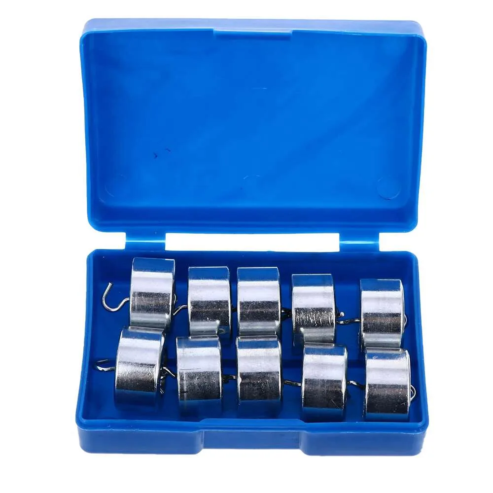 Set de 10 greutati 50 g cu carlig - imagine 2