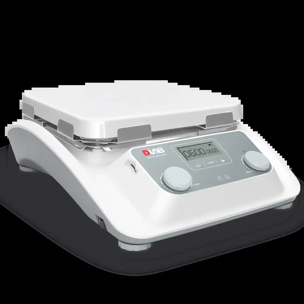 MS10-H500-Pro – Agitator magnetic cu plită de încălzire digitală LCD, placă ceramică de 10 inch - imagine 3