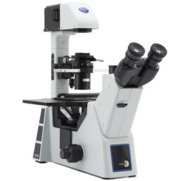 Microscop inversat trinocular OPTIKA IM-5 pentru câmp luminos, contrast de fază și câmp întunecat