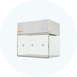 Cabinet PCR cu flux laminar vertical PCR S100