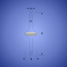 Pipeline filter with tubular adapters, porosity 0, Dim. B 60 mm