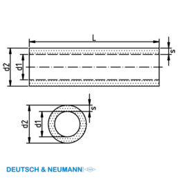 Furtun PE, ød1 1 mm, ød2 1,8 mm, s 0,4 mm, transparent - imagine 3