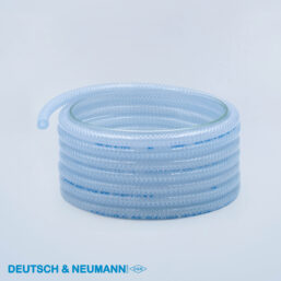 Alternative view of Furtun PVC cu inserție textilă, ød1 4 mm, ød2 10 mm, s 3 mm, presiune 27 bar, transparent
